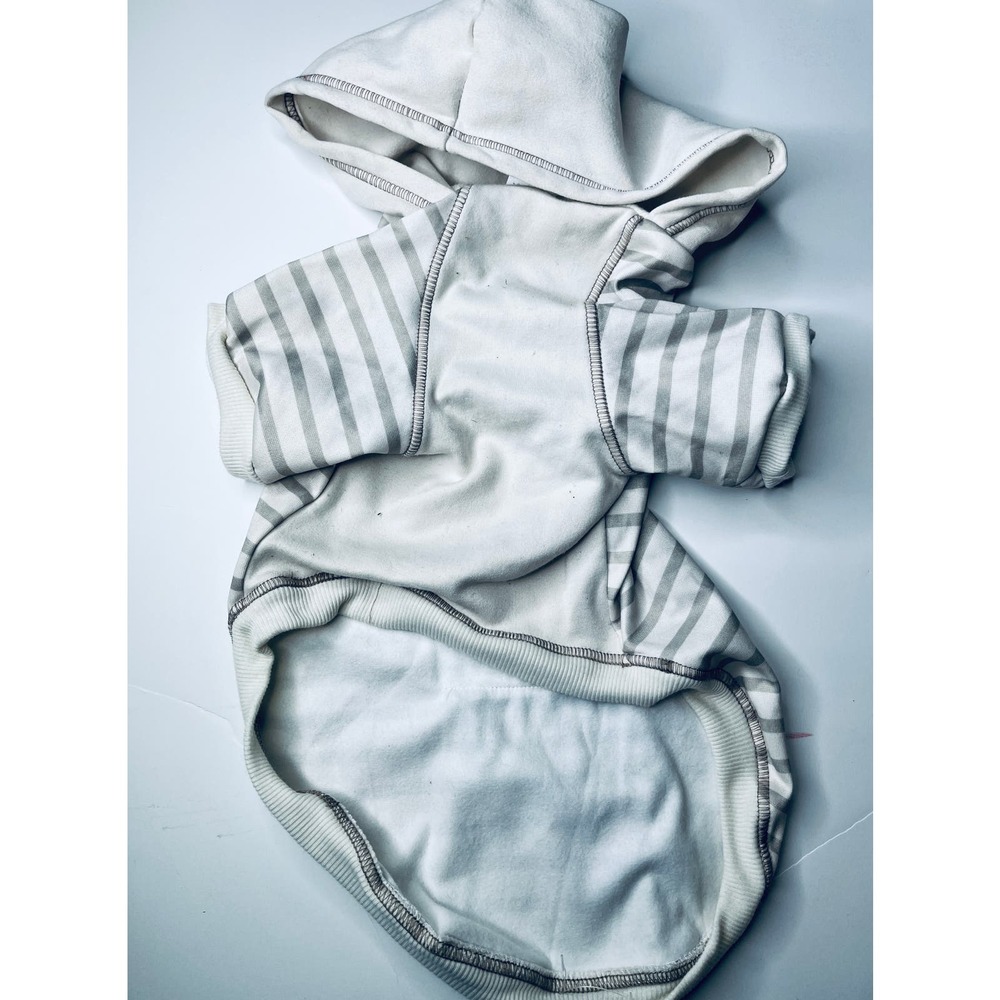 Dog Khaki Striped Outfit Clothes New